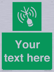 Custom sign safe condition Emergency position beacon